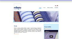 Desktop Screenshot of mileta.cz